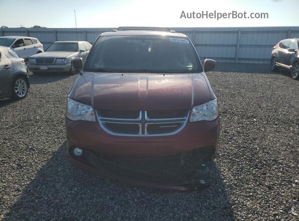2C4RDGCG9JR266119 2018 DODGE GRAND Burgundy წინა ხედი