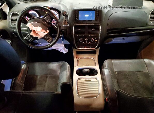2C4RDGCG9KR565675 2019 DODGE GRAND Maroon Dashboard view