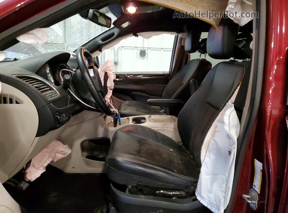 2C4RDGCG9KR565675 2019 DODGE GRAND Maroon Front interior view
