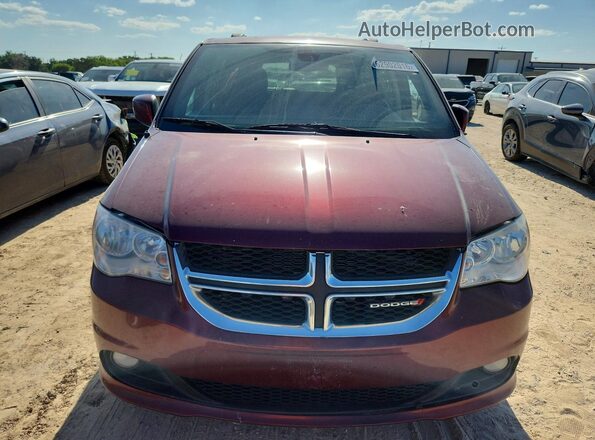2C4RDGCG9KR724629 2019 DODGE GRAND Burgundy Front view