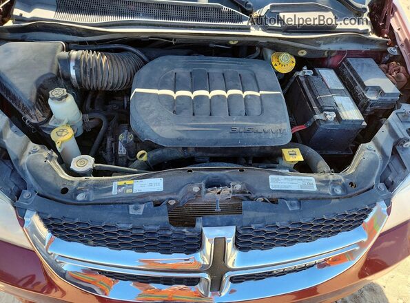 2C4RDGCG9KR724629 2019 DODGE GRAND Burgundy Engine compartment view