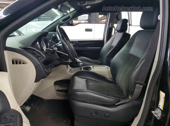 2C4RDGCG9KR777136 2019 DODGE GRAND Black წინა სალონის ხედი