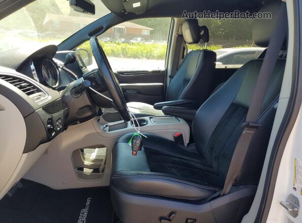 2C4RDGCGXGR116724 2016 DODGE GRAND White Vista interior delantera