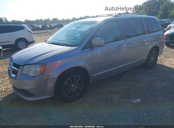 2C4RDGCGXHR790535 2017 DODGE GRAND CARAVAN Gray Առջևի ձախ երեք քառորդ տեսարան