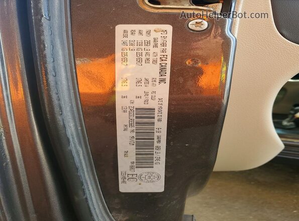 2C4RDGDG1JR323685 2018 DODGE GRAND Gray VIN კოდის სტიკერის ხედი