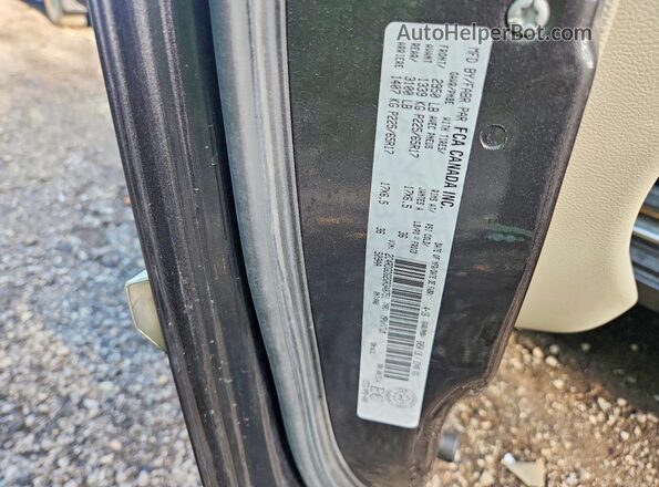 2C4RDGDG2GR348751 2016 DODGE GRAND Charcoal Vista de la etiqueta del VIN
