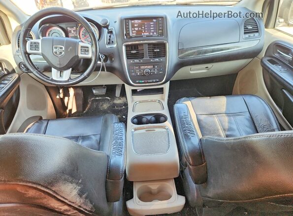 2C4RDGDG2KR749886 2019 DODGE GRAND Белый Вид панели приборов