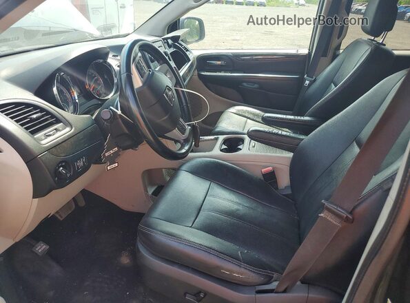 2C4RDGDG3HR880723 2017 DODGE GRAND Black წინა სალონის ხედი