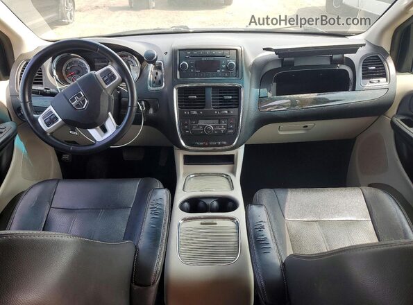 2C4RDGDG3HR880723 2017 DODGE GRAND Black წინა პანელის ხედი