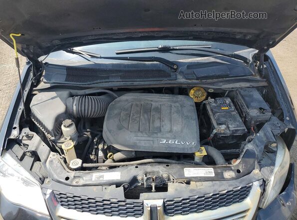 2C4RDGDG3HR880723 2017 DODGE GRAND Black უკანა სალონის ხედი