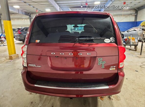 2C4RDGEG0JR296056 2018 DODGE GRAND Burgundy Widok z tyłu