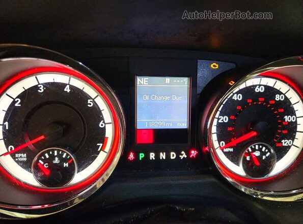 2C4RDGEG0JR296056 2018 DODGE GRAND Burgundy Widok zestawu wskaźników