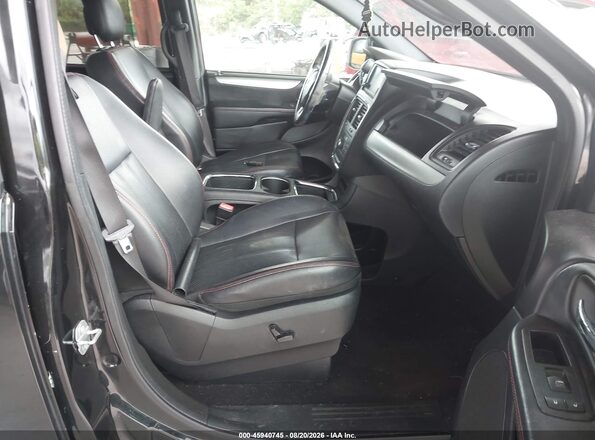 2C4RDGEG0JR325359 2018 DODGE GRAND CARAVAN Black Вид салону спереду