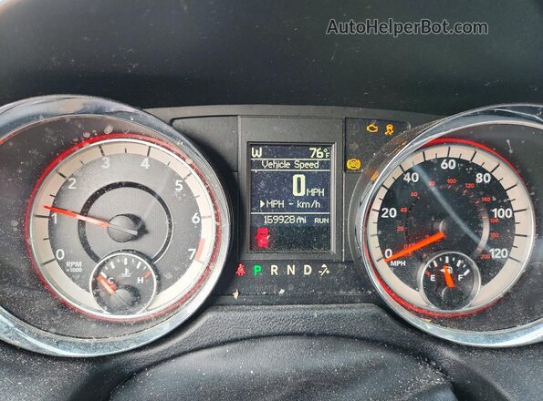 2C4RDGEG1GR319322 2016 DODGE GRAND Black Widok zestawu wskaźników
