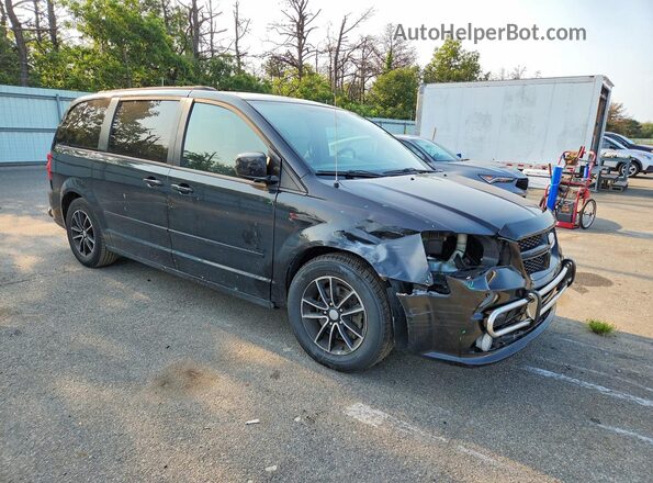 2C4RDGEG1GR319322 2016 DODGE GRAND Black Przód prawy
