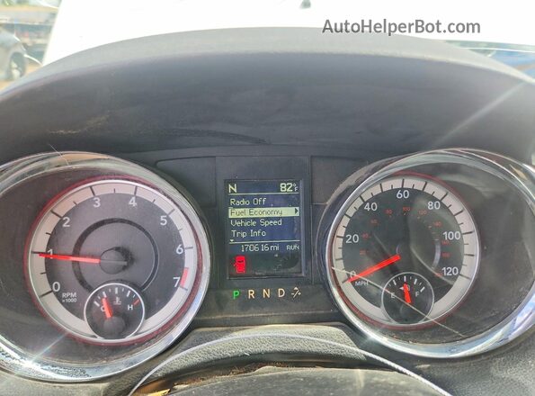 2C4RDGEG2GR367489 2016 DODGE GRAND Белый Вид щитка приборов