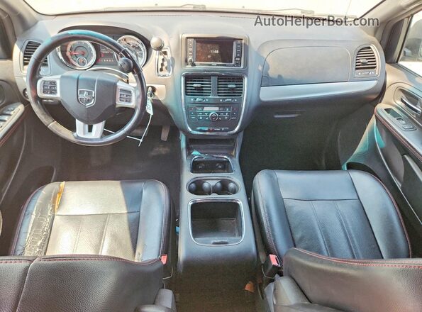 2C4RDGEG2HR691382 2017 DODGE GRAND Burgundy Dashboard view