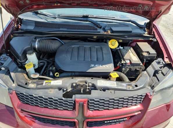 2C4RDGEG2HR691382 2017 DODGE GRAND Burgundy Engine compartment view