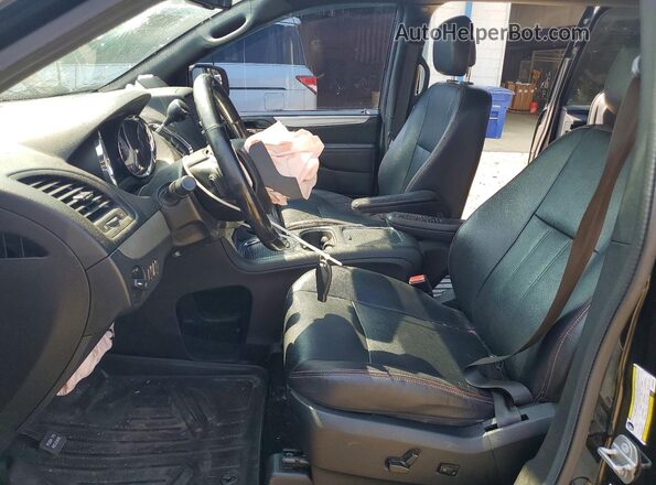 2C4RDGEG2JR189977 2018 DODGE GRAND Black წინა სალონის ხედი