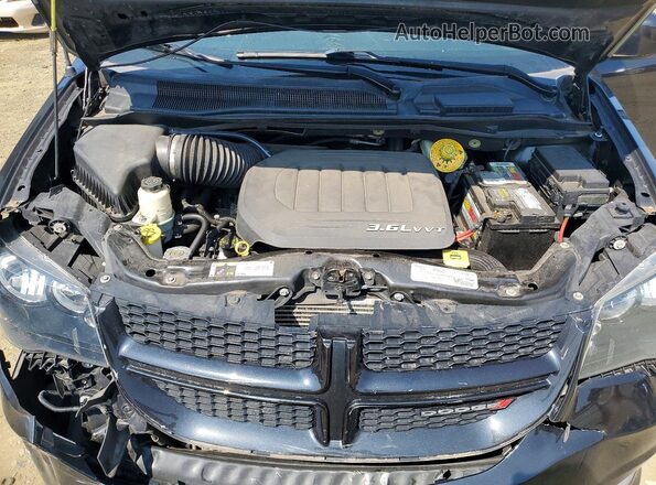 2C4RDGEG2JR189977 2018 DODGE GRAND Black ძრავის განყოფილების ხედი