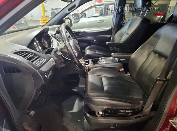 2C4RDGEG2KR536225 2019 DODGE GRAND Burgundy წინა სალონის ხედი