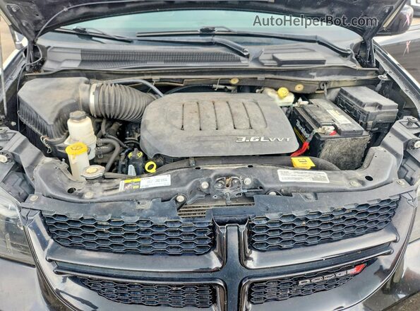 2C4RDGEG3JR200520 2018 DODGE GRAND Black Vista del compartimento del motor