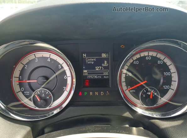 2C4RDGEG6JR221636 2018 DODGE GRAND Gray Вид щитка приладів