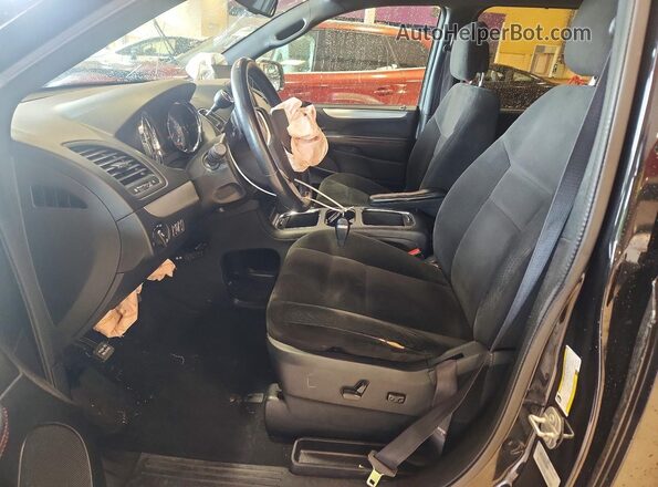 2C4RDGEG7GR319566 2016 DODGE GRAND Black Front interior view