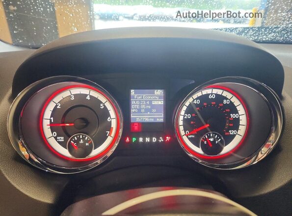 2C4RDGEG7GR319566 2016 DODGE GRAND Black Instrument cluster view