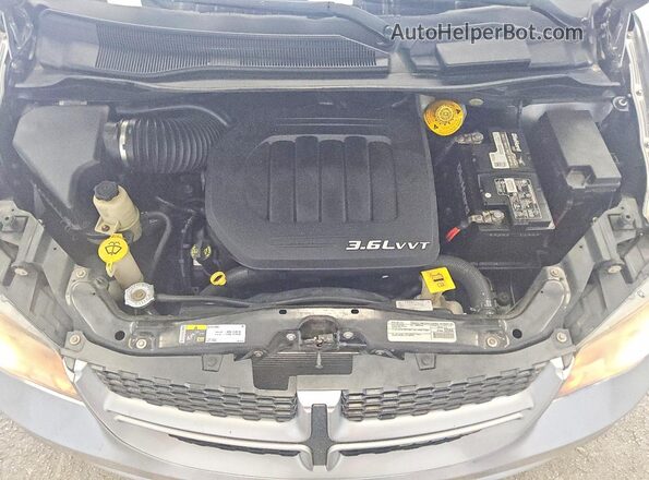 2C4RDGEG7GR320362 2016 DODGE GRAND Silver ძრავის განყოფილების ხედი