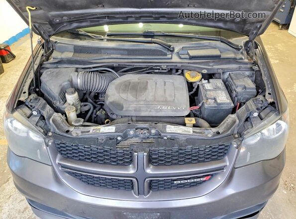 2C4RDGEG7JR147787 2018 DODGE GRAND Gray Widok komory silnika