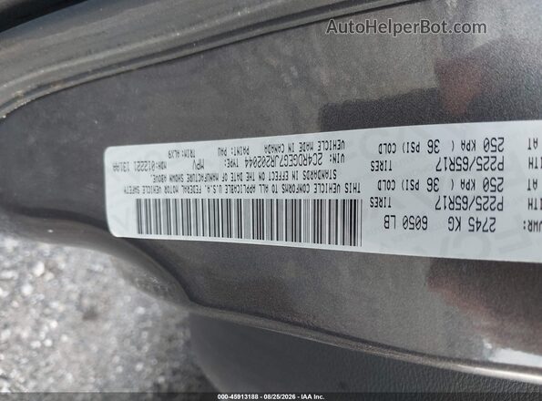 2C4RDGEG7JR202044 2018 DODGE GRAND CARAVAN Gray ძრავის განყოფილების ხედი