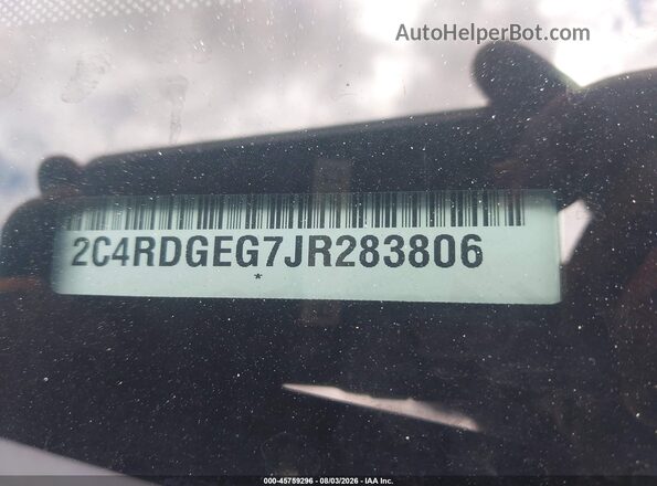 2C4RDGEG7JR283806 2018 DODGE GRAND CARAVAN Black 