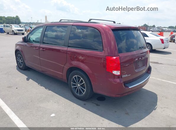 2C4RDGEG7JR343552 2018 DODGE GRAND CARAVAN Maroon Trasero izquierdo