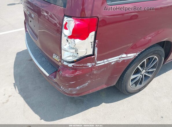2C4RDGEG7JR343552 2018 DODGE GRAND CARAVAN Maroon Vista frontal
