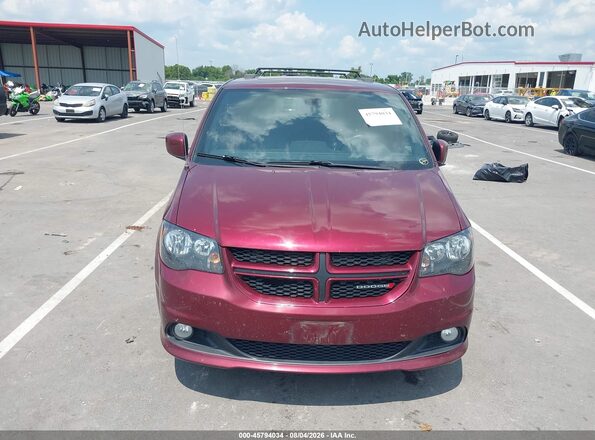 2C4RDGEG7JR343552 2018 DODGE GRAND CARAVAN Maroon Vista del cuadro de instrumentos