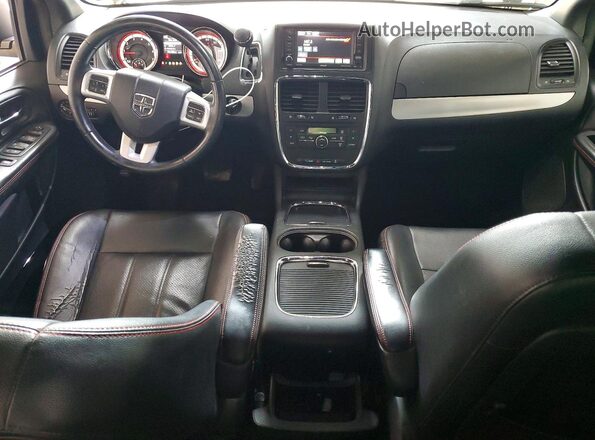 2C4RDGEG9GR375895 2016 DODGE GRAND Black Widok deski rozdzielczej
