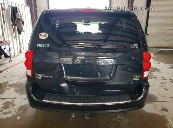 2C4RDGEG9GR375895 2016 DODGE GRAND Black Widok z tyłu