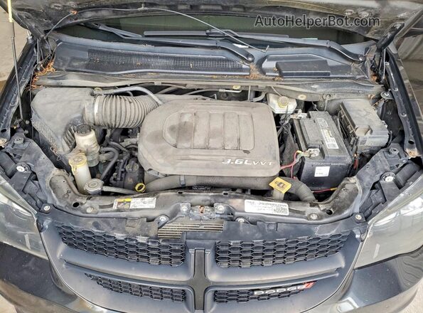 2C4RDGEG9GR375895 2016 DODGE GRAND Black Widok komory silnika