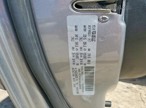 2C4RDGEG9HR852875 2017 DODGE GRAND Silver VIN sticker view