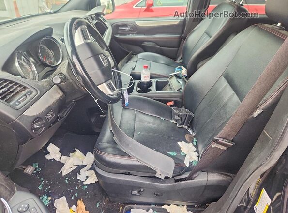 2C4RDGEG9KR617075 2019 DODGE GRAND Black Vista interior delantera