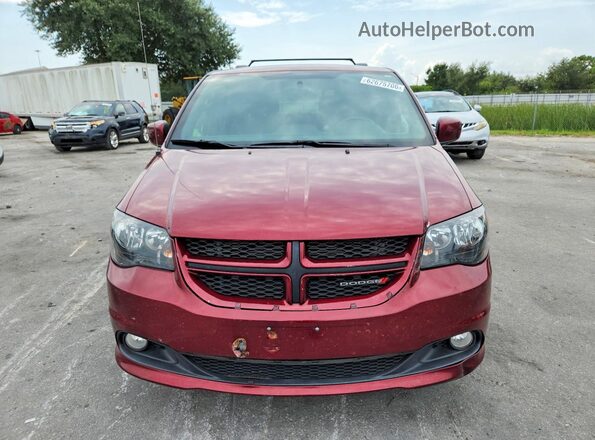 2C4RDGEGXJR250489 2018 DODGE GRAND Red Widok z przodu