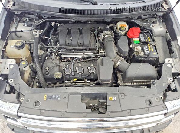 2FMGK5B82GBA23082 2016 FORD FLEX Silver Вид задньої частини салону
