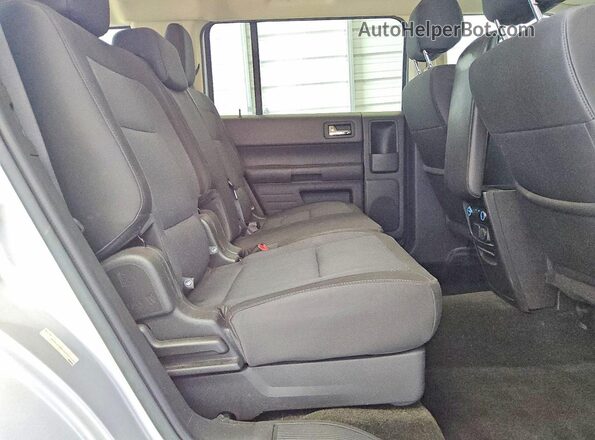2FMGK5B82GBA23082 2016 FORD FLEX Silver Вид задніх сидінь