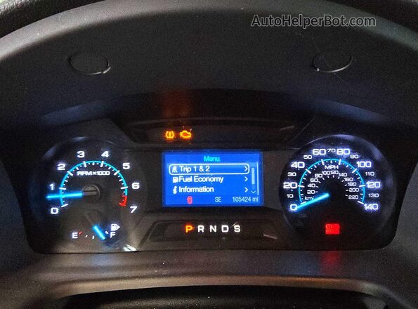 2FMGK5B82GBA23082 2016 FORD FLEX Silver Вид щитка приладів