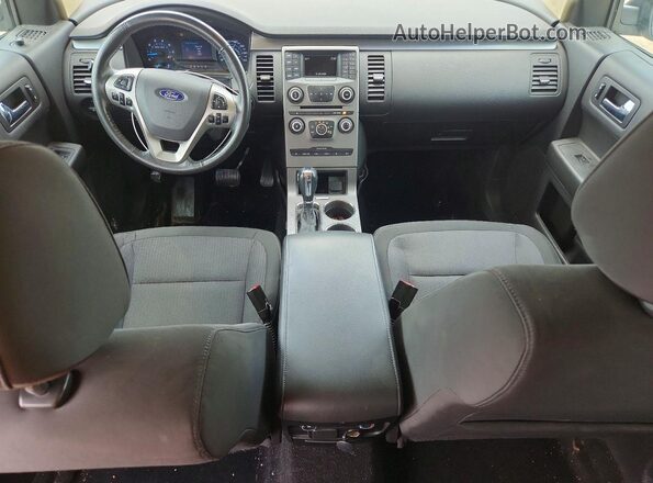 2FMGK5B82KBA32163 2019 FORD FLEX Silver Առջևի վահանակի տեսք