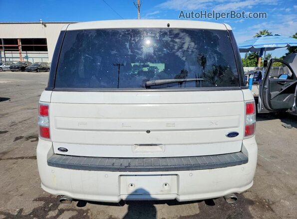 2FMGK5B84GBA12570 2016 FORD FLEX White Вид ззаду