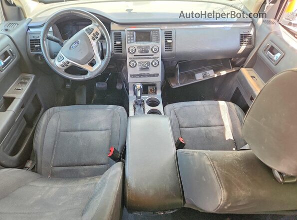 2FMGK5B84KBA11699 2019 FORD FLEX Синий Вид панели приборов