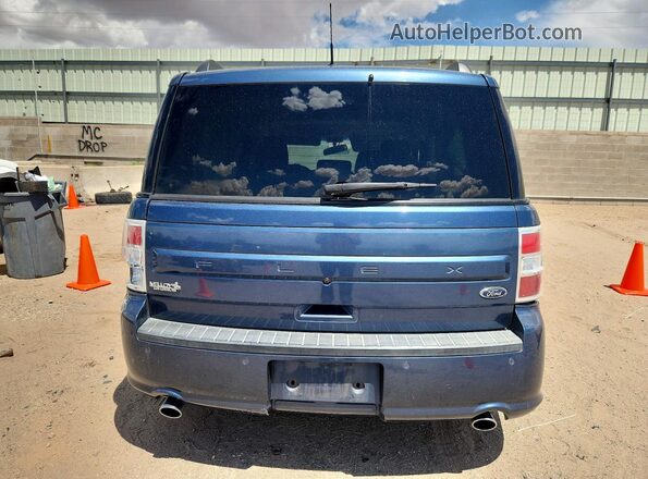 2FMGK5B84KBA11699 2019 FORD FLEX Синий Вид сзади