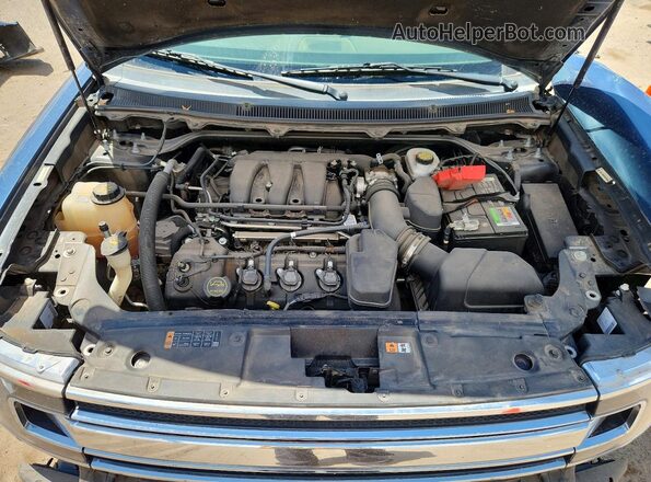 2FMGK5B84KBA11699 2019 FORD FLEX Синий Вид задней части салона